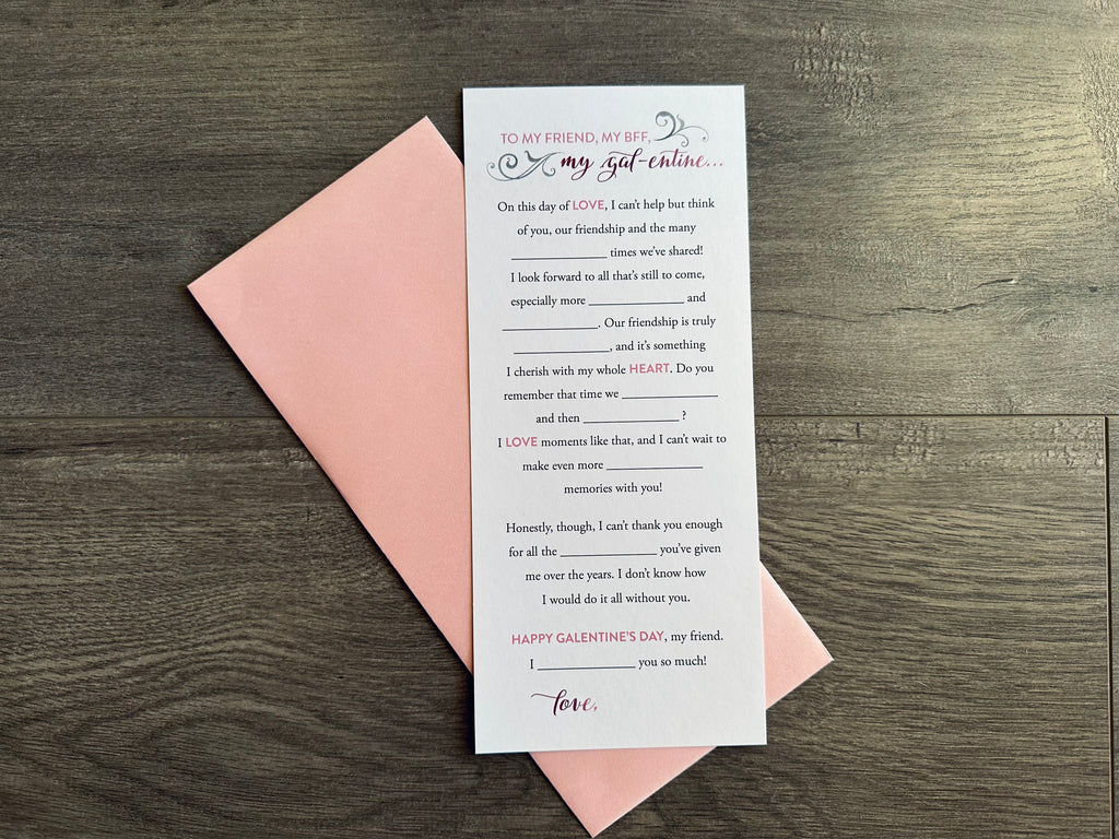 Galentine's Day Fill-in — Narrow Cards