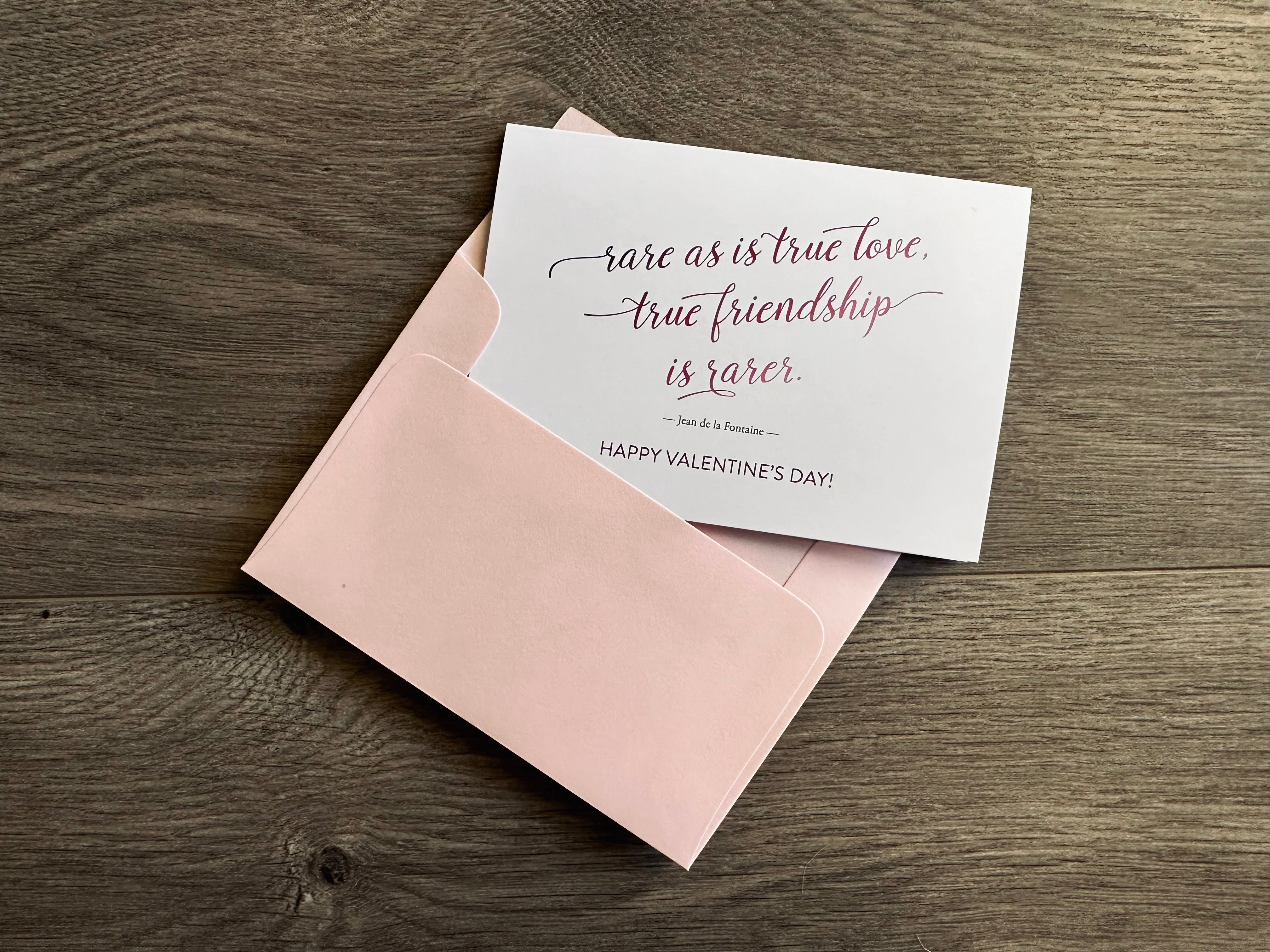 Rare as is true love — Mini Valentine Notecards