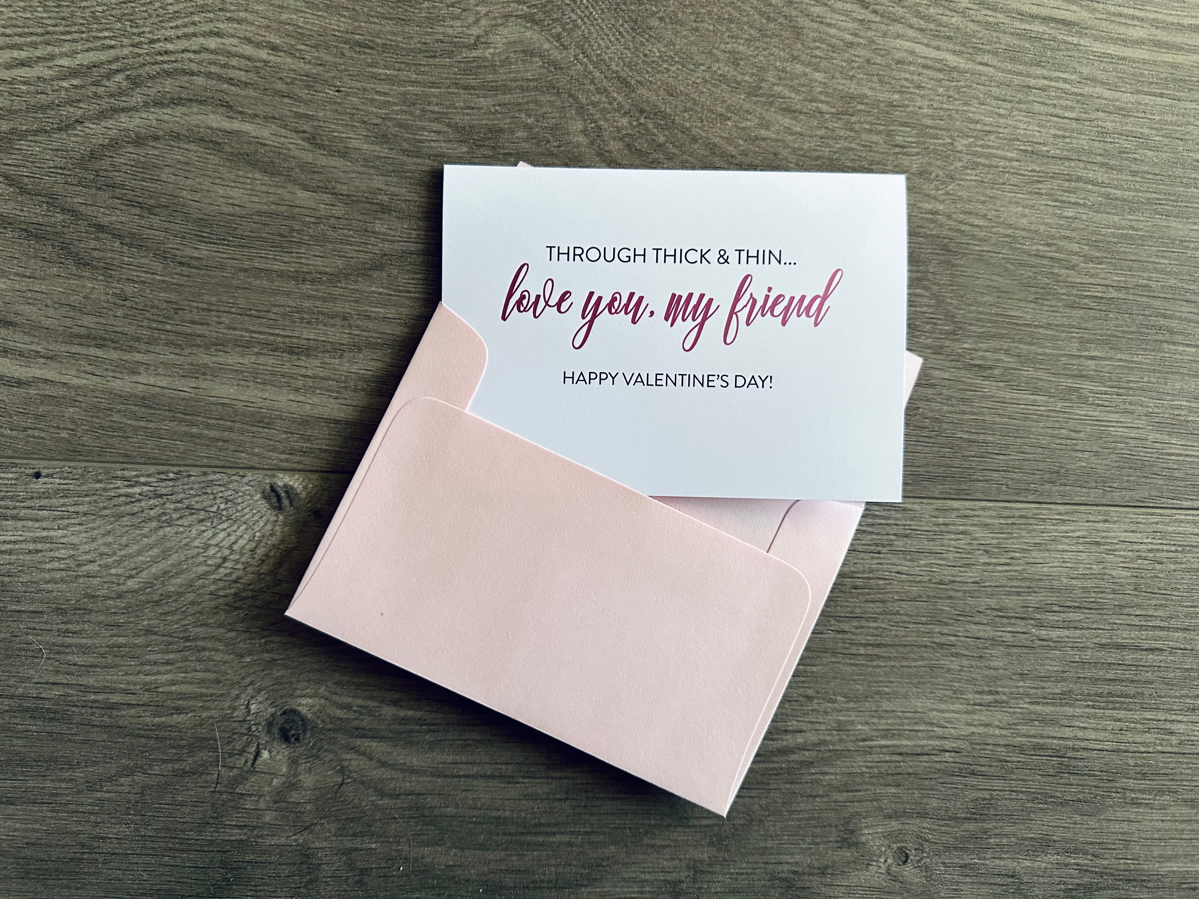 Through thick & thin — Mini Valentine Notecards