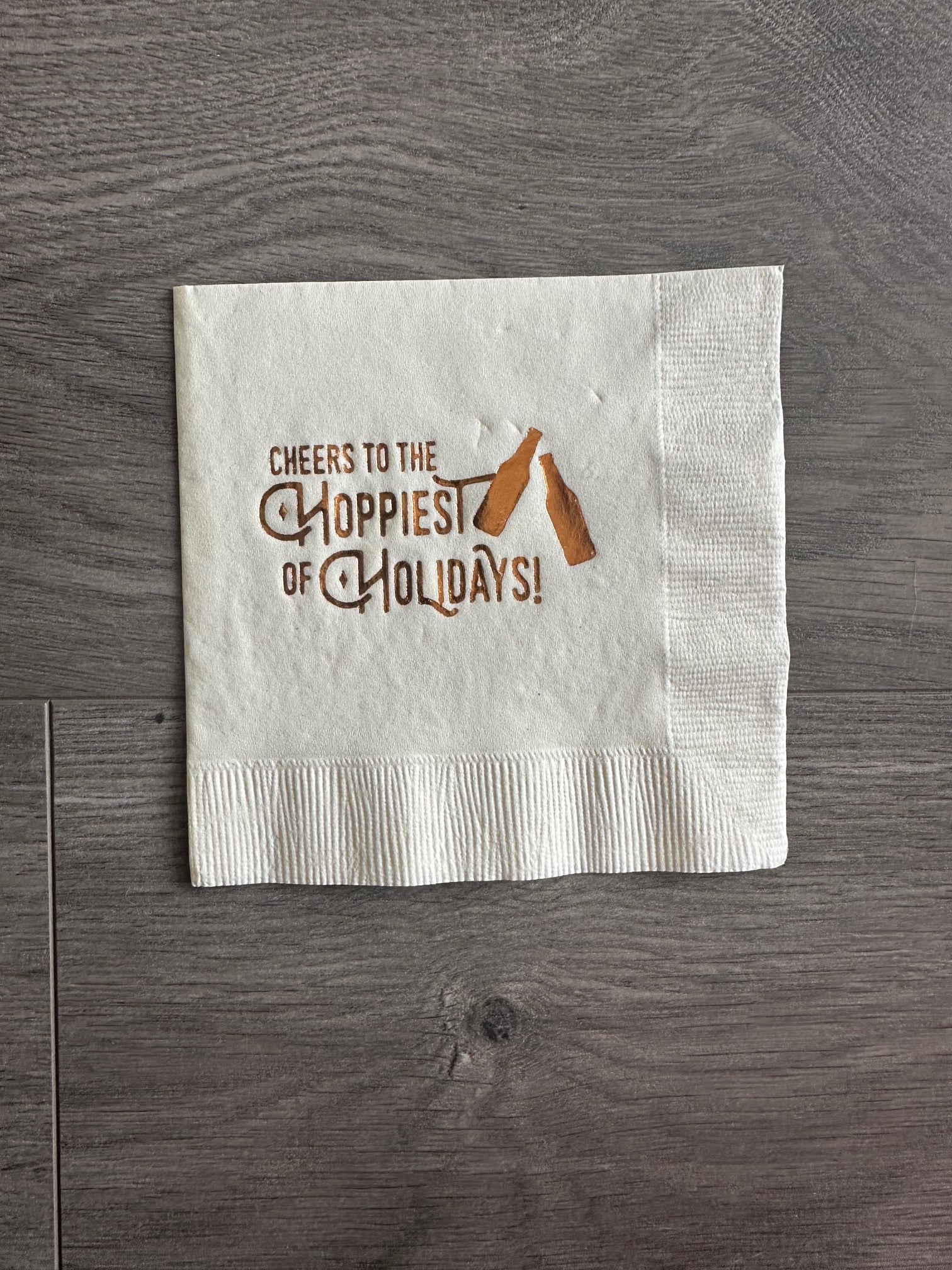 Cheers to the Hoppiest of Holidays — Cocktail Napkin