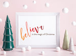 believe in the magic of christmas instant download art by stationare
