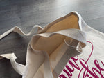 Inside peek of the bride tribe tote by stationare