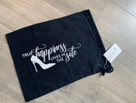 true happiness lives in the sole shoe bag by stationare