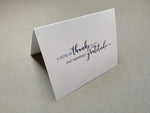 note of thanks and heartfelt gratitude thank you card by stationare