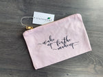pink wakeup for the makeup bag by stationare