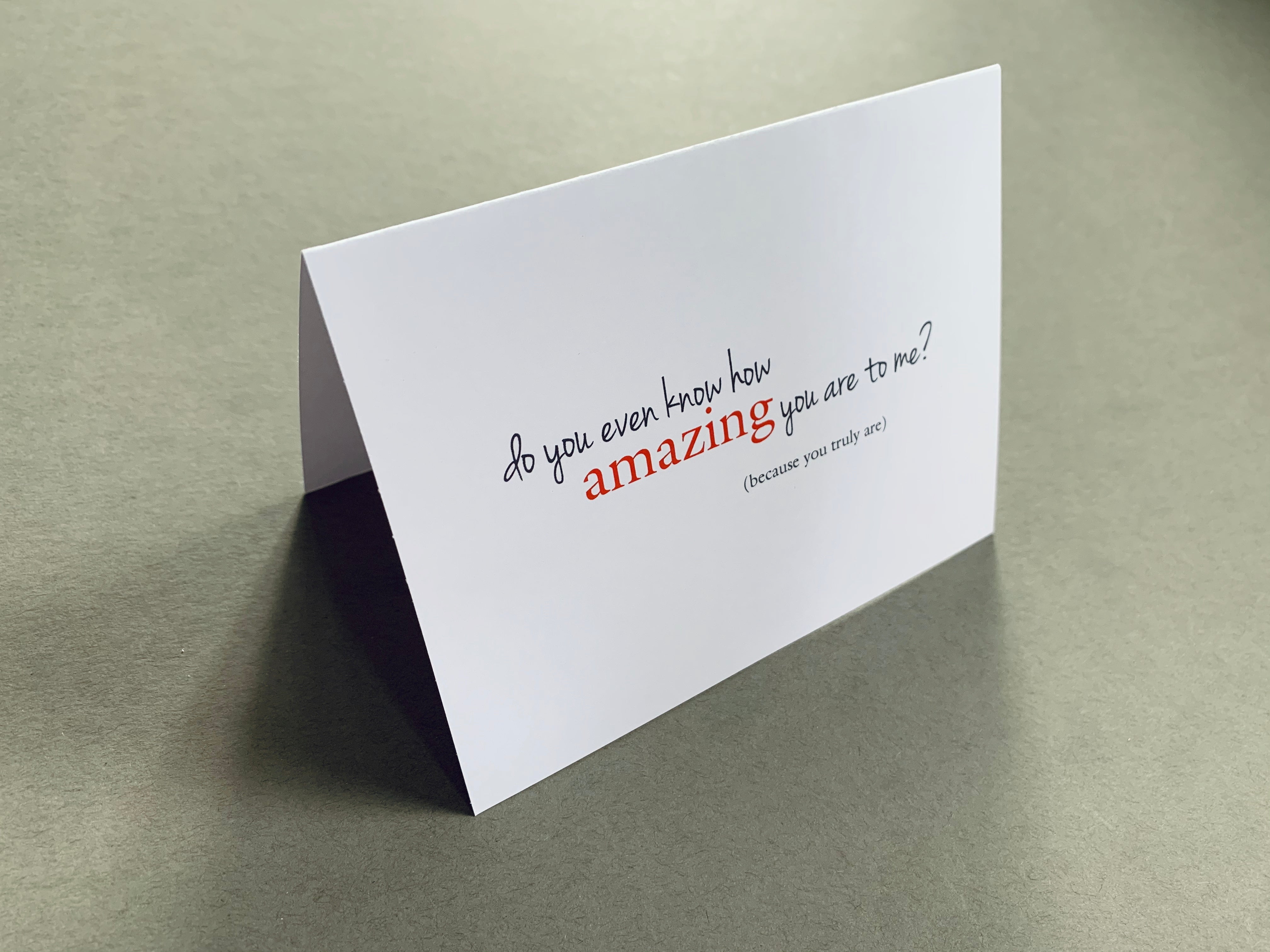 amazing you are to me card by Stationare