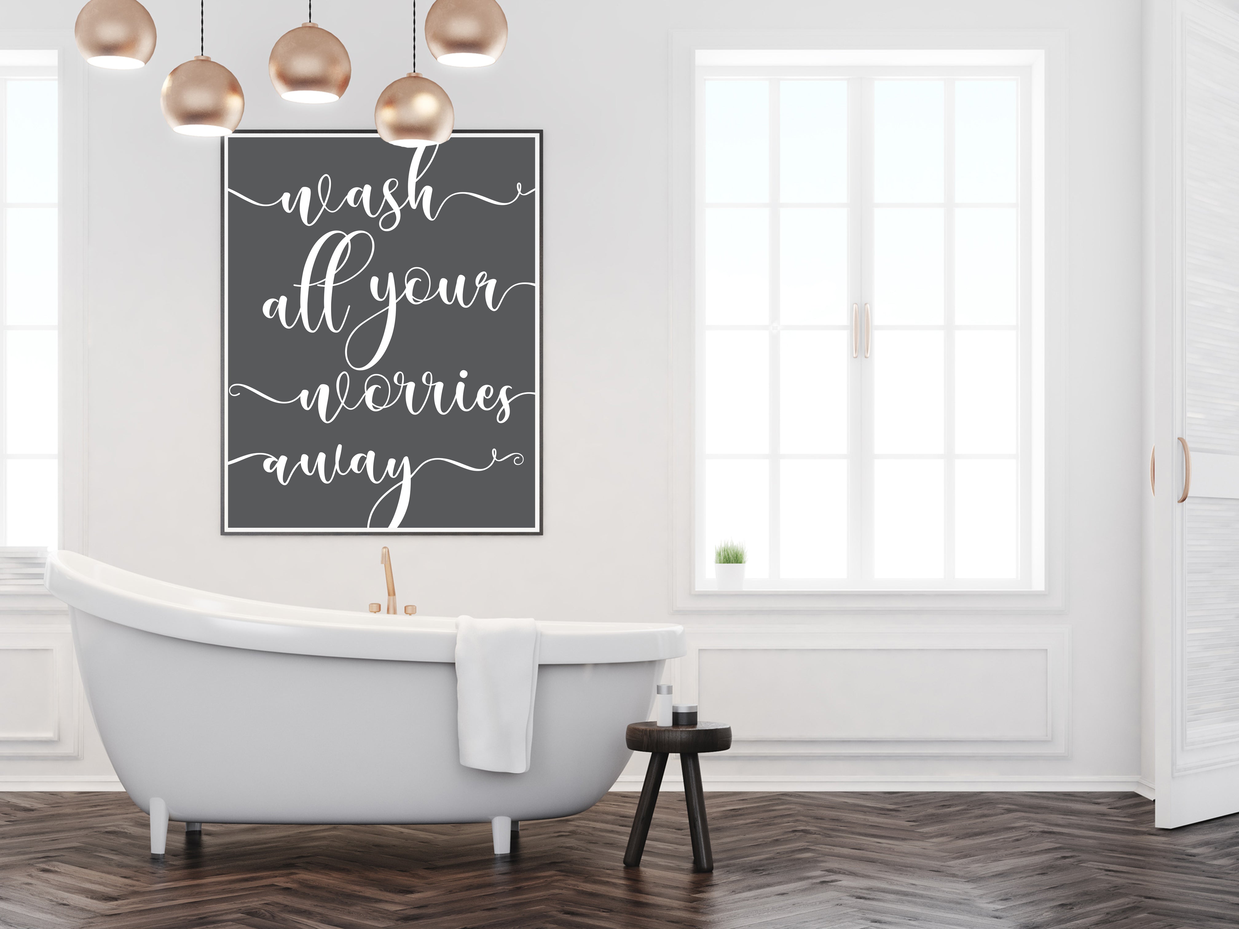 wash all your worries away instant art download by Stationare