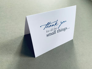 thank you for all the small things card by Stationare